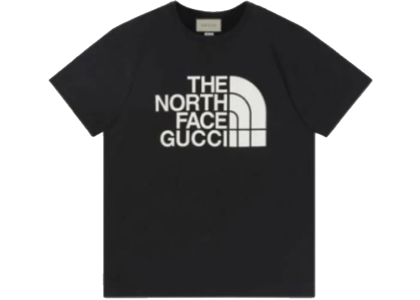Мужская футболка с принтом Gucci x The North Face Cotton T-shirt Gucci, Black/White