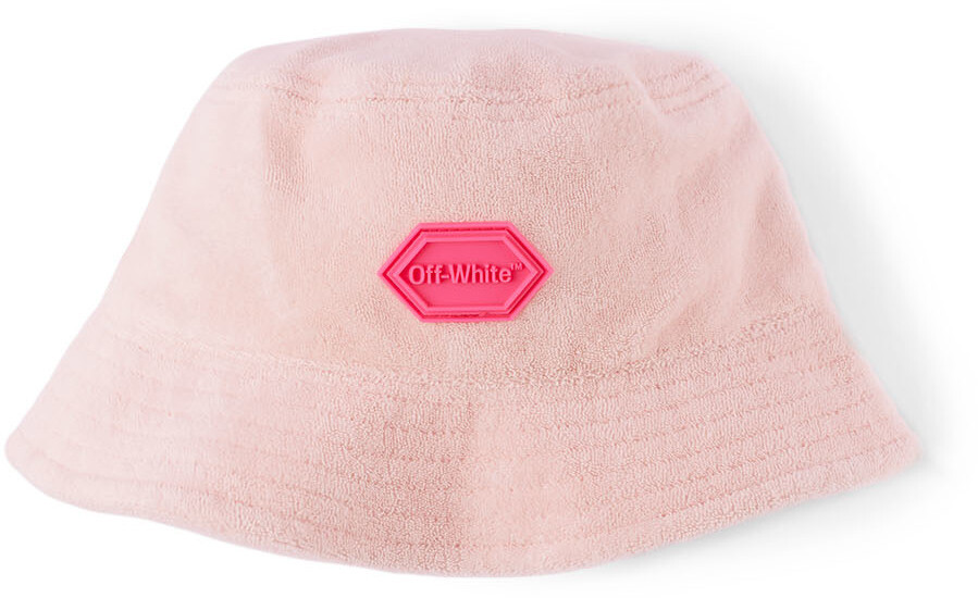 

Детская розовая шляпа-ведро с логотипом Off-White