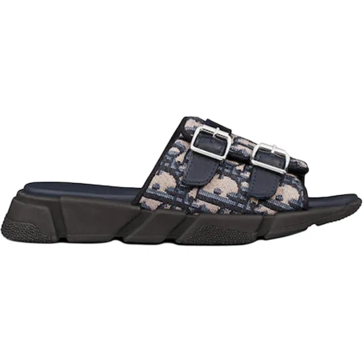 Детские сандалии с принтом Dior Oblique, модель Marine Blue Kids', DIOR, Marine Blue — фото 3