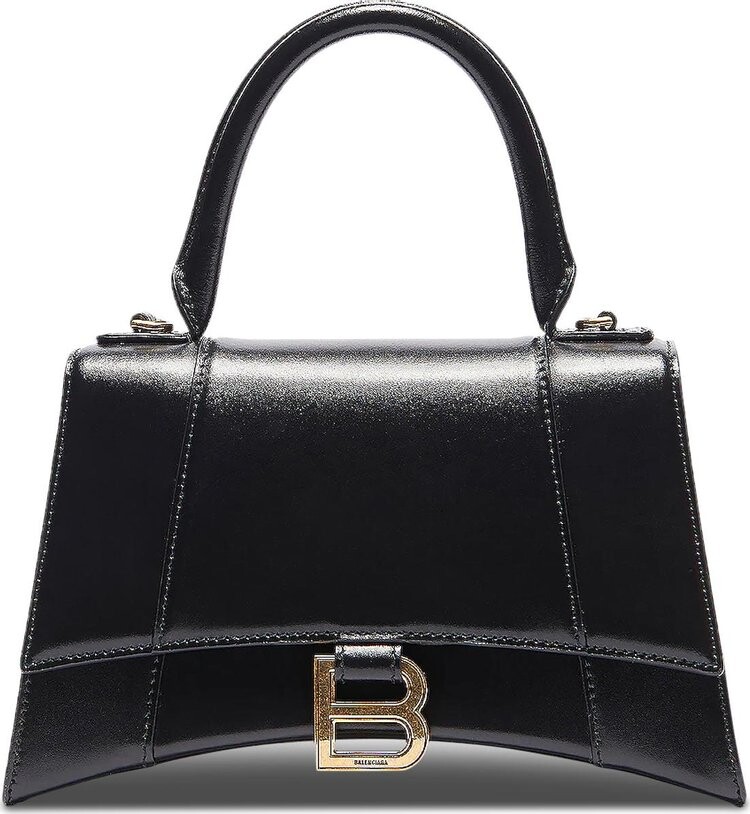

Сумка Balenciaga Hourglass Small Top Handle Bag Black, черный