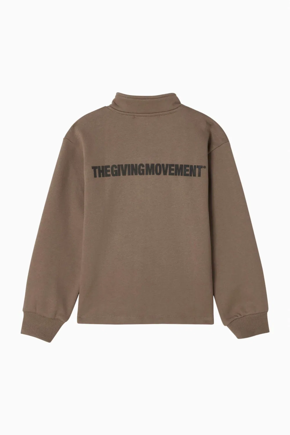 Куртка на молнии из хлопкового флиса The Giving Movement, коричневый — фото 3