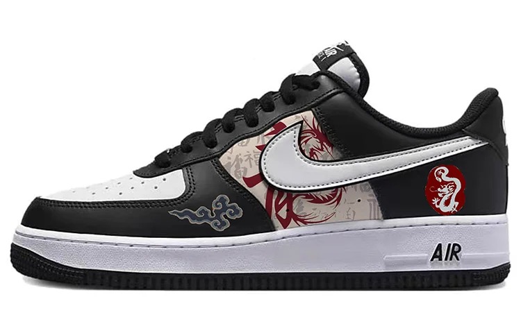 

Кастомизированные кроссовки Nike Air Force 1 Skateboarding Shoes Unisex, черный