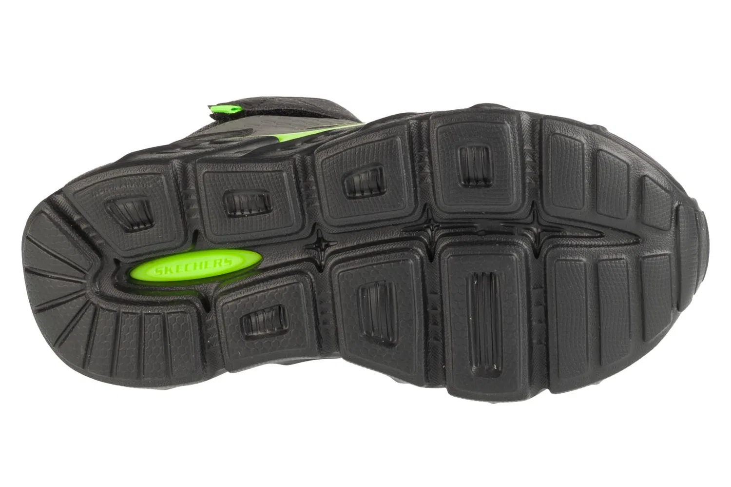 Детские зимние ботинки для мальчиков с высоким верхом Skechers Tech-grip High-surge, Charcoal Black Lime — фото 4
