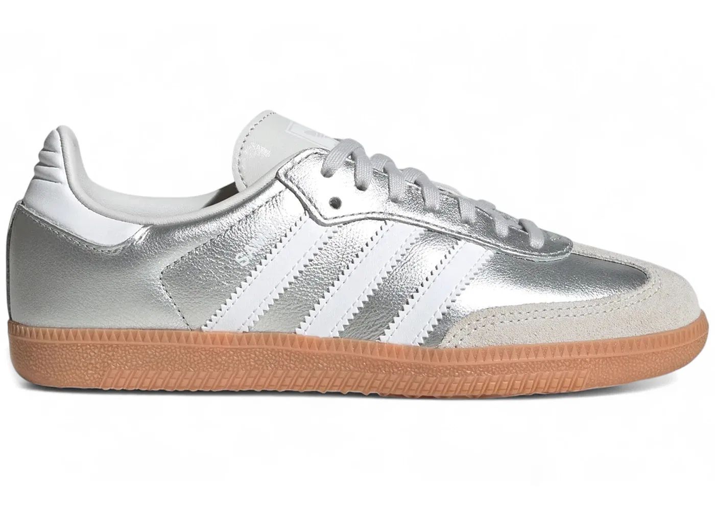Детские кроссовки Lifestyle Adidas Samba OG, Silver Metallic/Cloud White/Gum