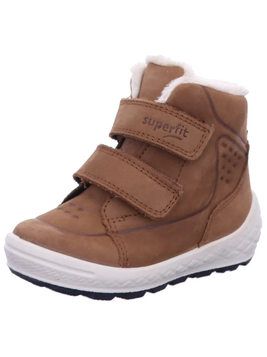 Ботинки SUPERFIT 'Stiefel Jungen 1-106317-3000 Echtleder in braun' коричневого цвета