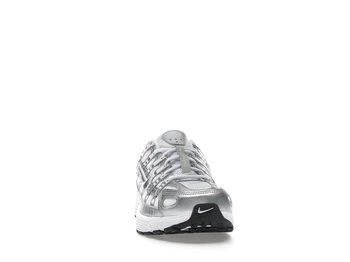 Детские кроссовки Lifestyle Nike P-6000, White/Blue Tint/Black/Metallic Silver — фото 2