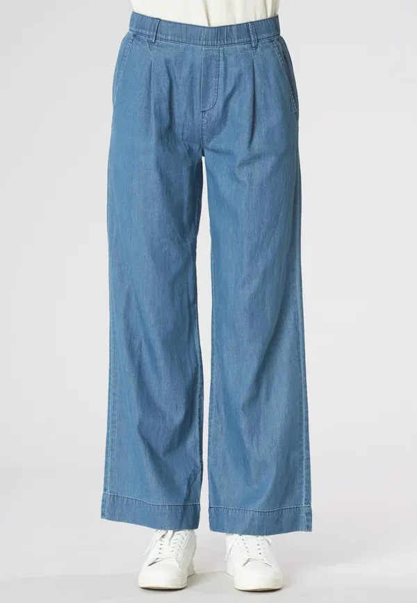 Брюки хлопковые Wide leg U.S. Polo Assn., Blu, синий