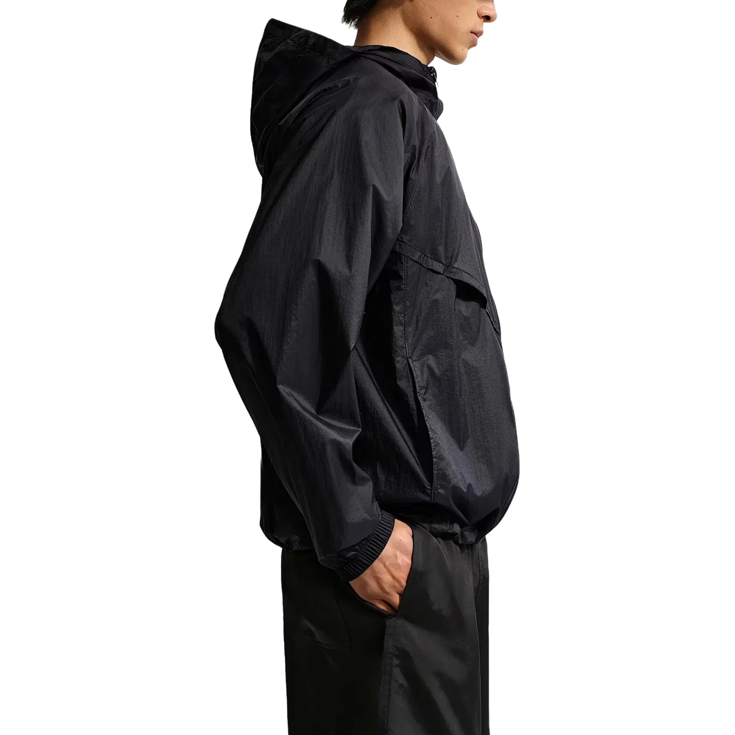 Мужская куртка с длинным рукавом Nike Windrunner Full-Zip UV Jacket, черный — фото 3