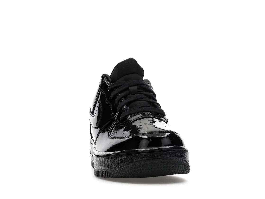 Детские кроссовки для мальчиков с кожаным верхом Nike Air Force 1 Low, Black/Black/Black — фото 2