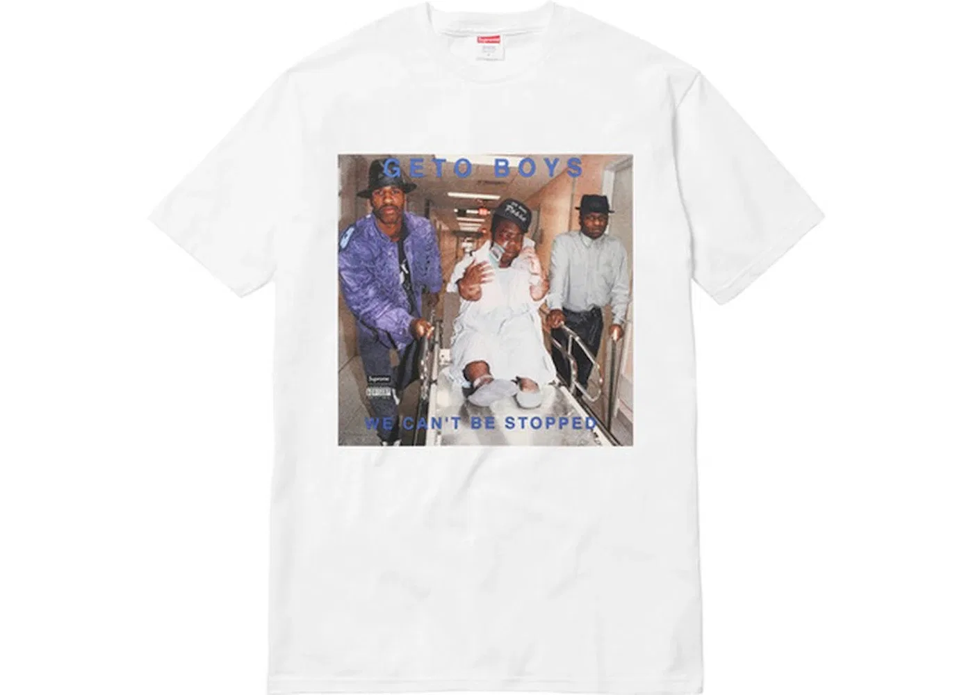 Мужская футболка с принтом Supreme Rap A Lot Records Geto Boys White