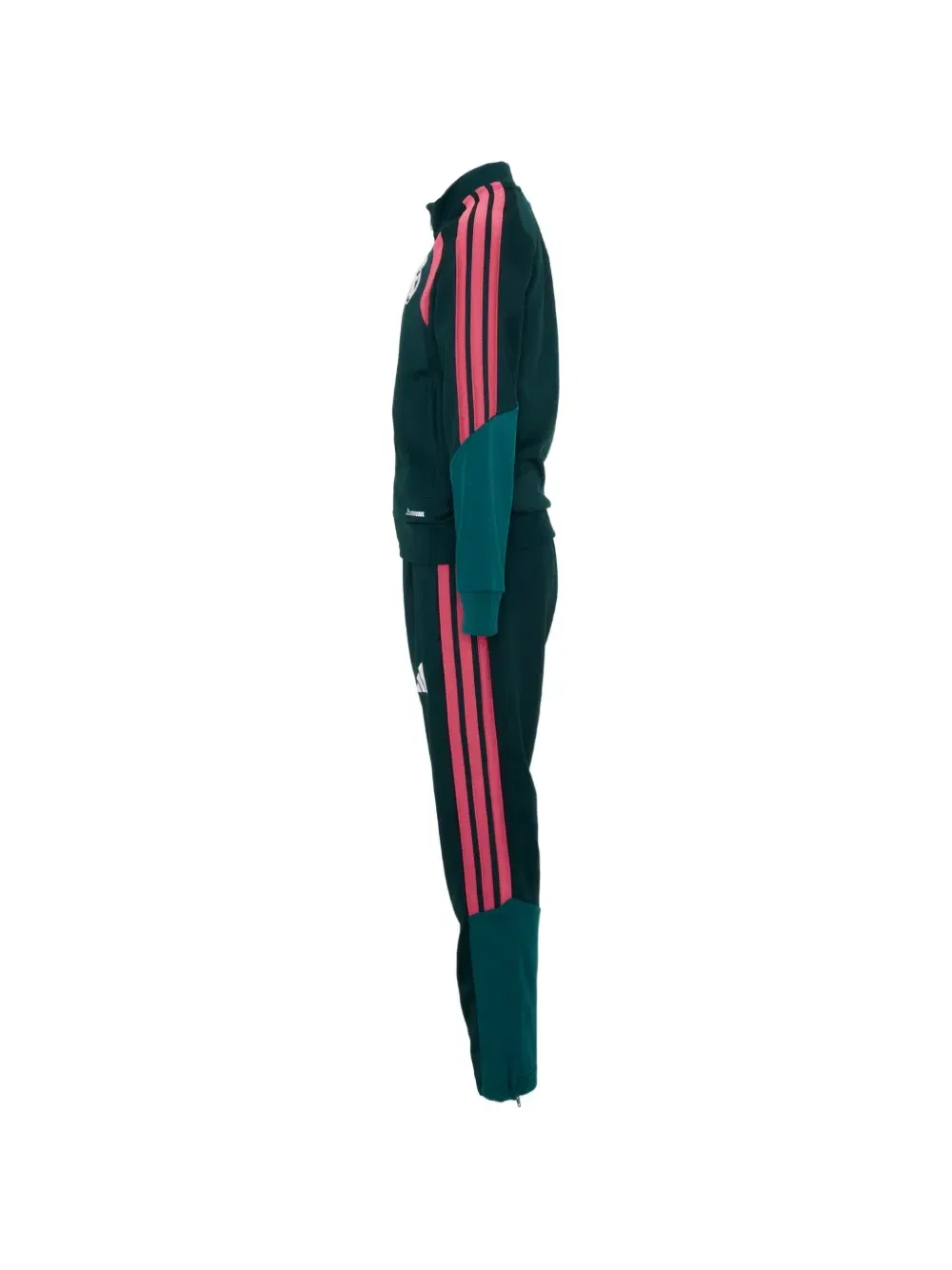 Спортивный костюм X Real Madrid с логотипом и вставками Adidas Kids, зеленый — фото 3