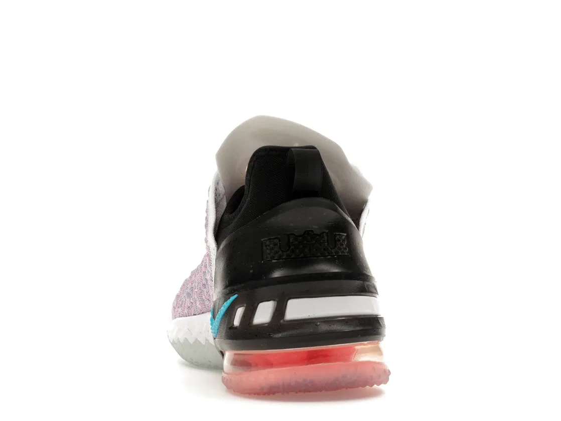 Детские кроссовки для мальчиков с принтом Nike LeBron 18, Multi-Color/Black/Chlorine Blue — фото 4