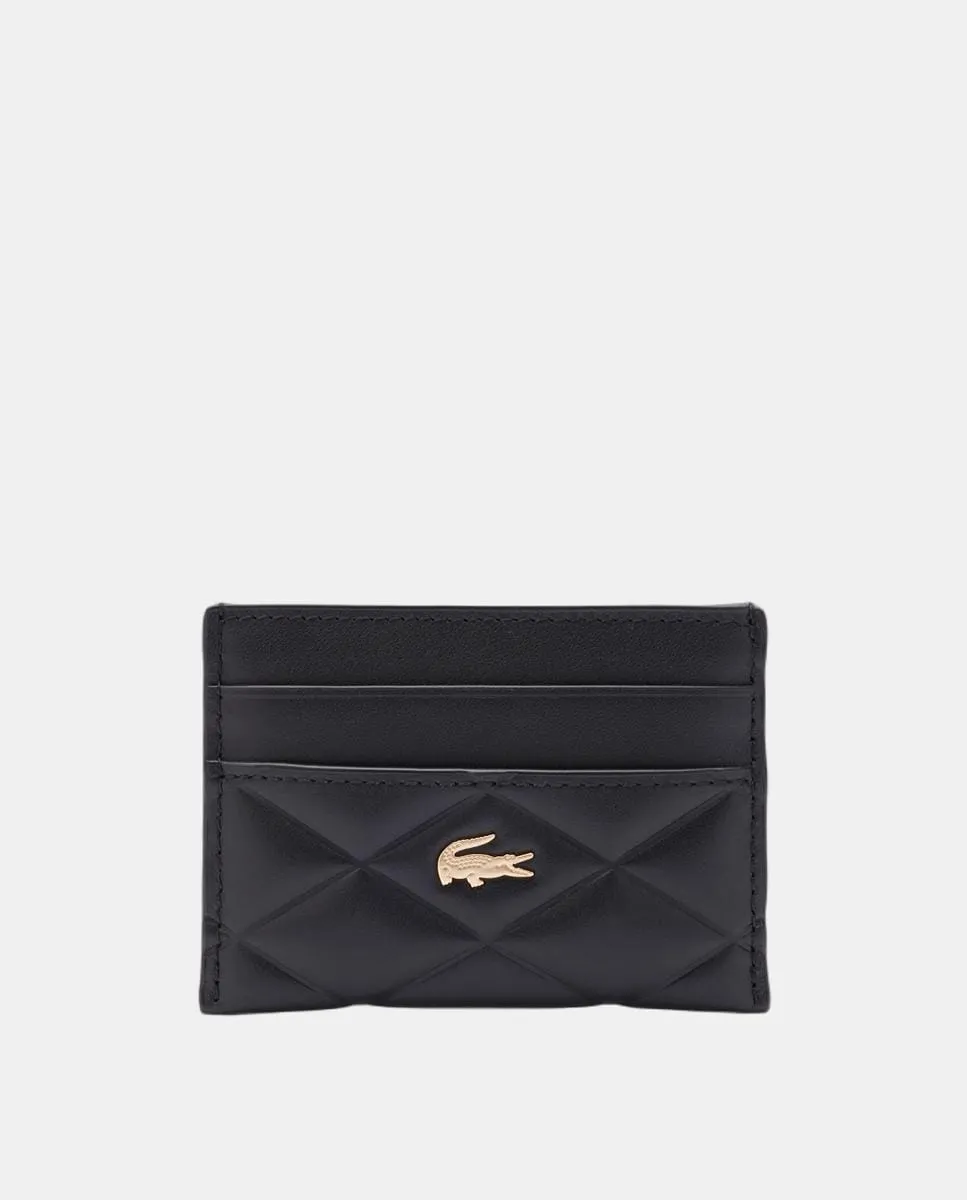 

Кожаная визитница Lacoste, черный