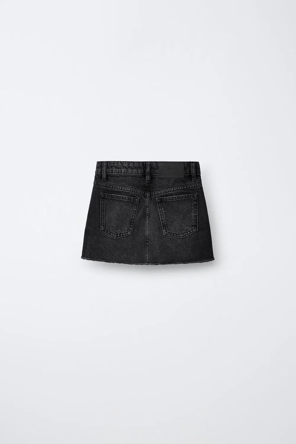 Рваная джинсовая юбка ZARA, Black — фото 2