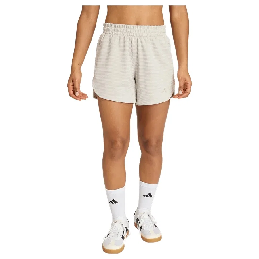 Женские спортивные шорты Waffle Pacer, adidas, Бежевый — фото 2