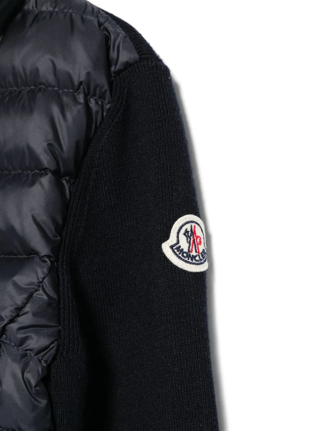 Утепленная ветровка на молнии Moncler, темно-синий — фото 2