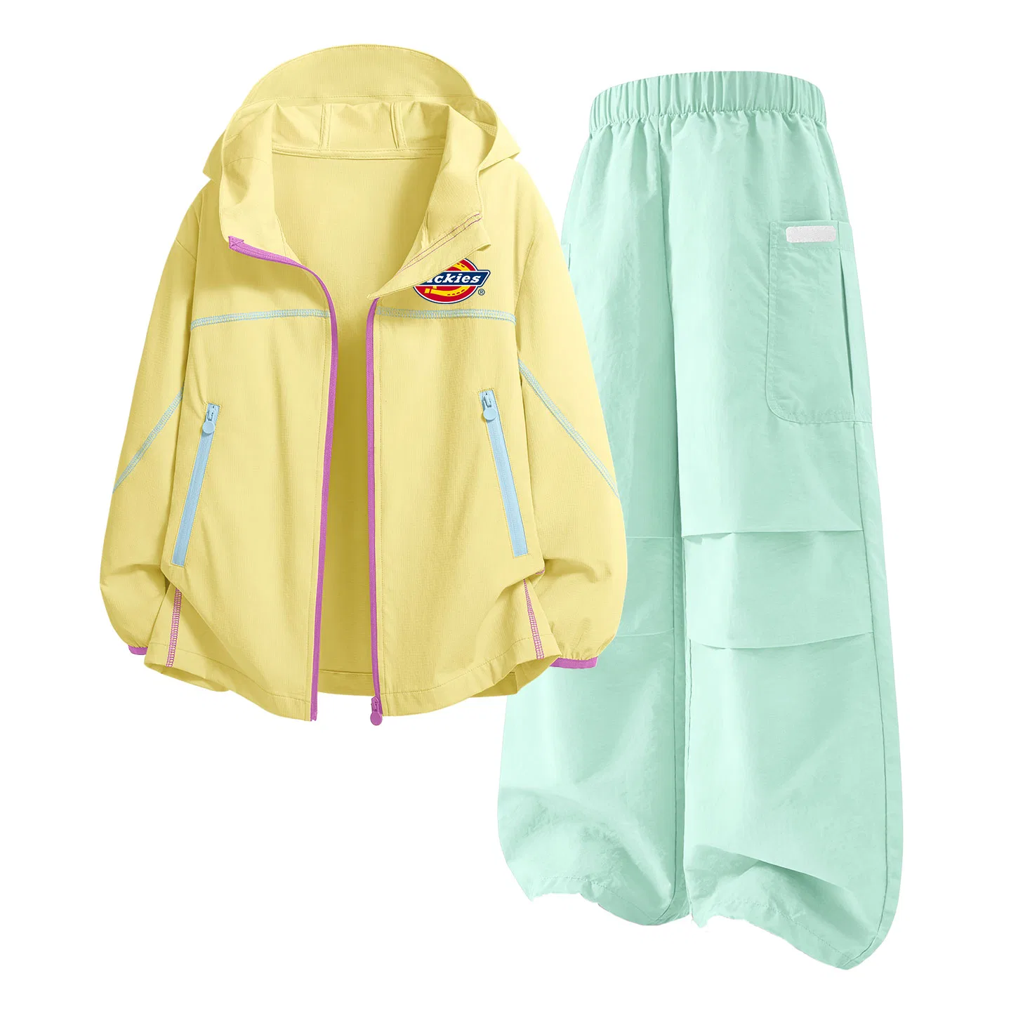 Детский спортивный комплект с защитой от солнца UPF50+ Dickies, Yellow/Cloud Mint