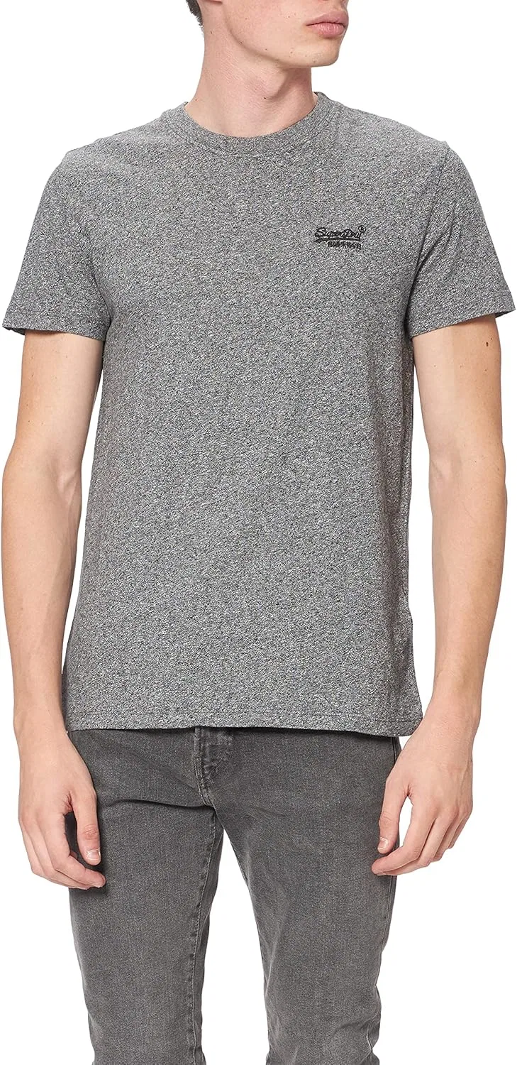 Мужская футболка с логотипом Superdry, Karst Black Mega Grit