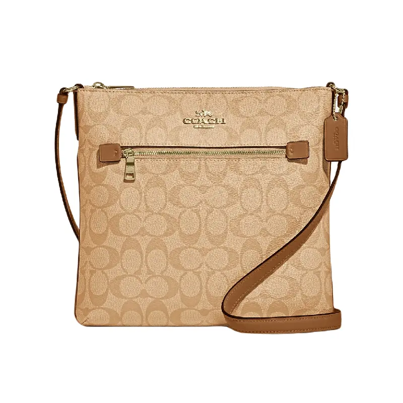 

Сумка Coach Outlet Rowan File In Signature Canvas, бежевый