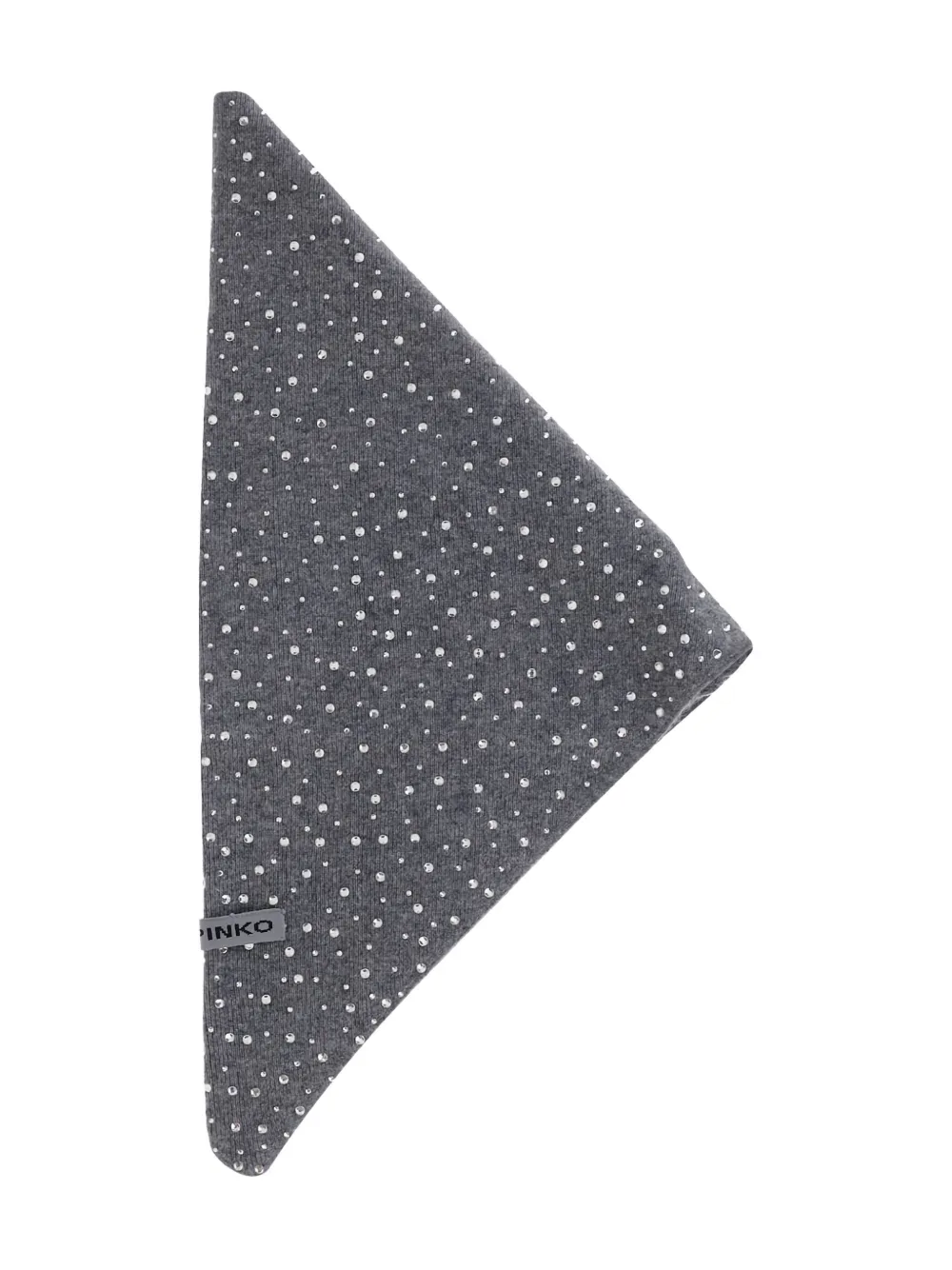

Вязаный шарф, украшенный кристаллами PINKO, серый