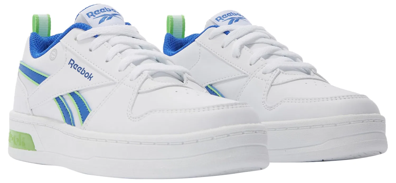 Детские кроссовки для мальчиков с подсветкой Reebok Royal Prime Step N' Flash Reebok, Ftwrwhite Optimumblue Solarlime — фото 2