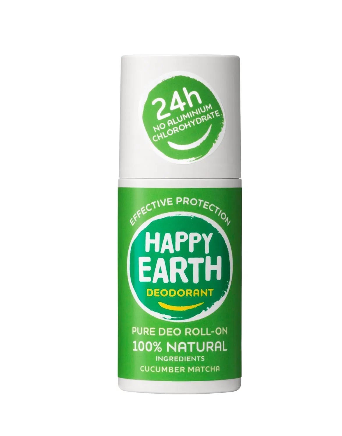 Дезодорант-ролик Cucumber Matcha, HAPPY EARTH, 75 мл