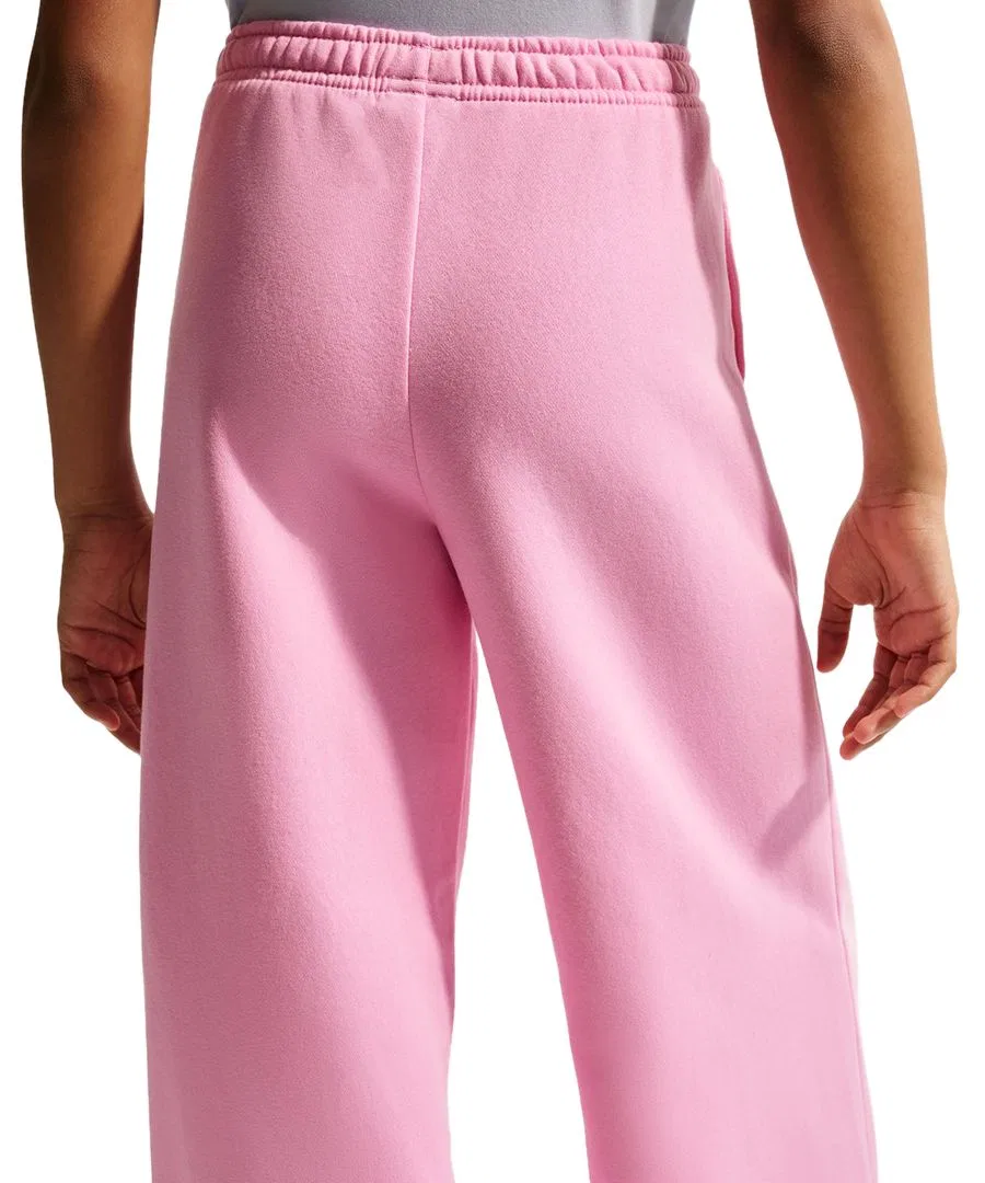 Штаны спортивные свободного кроя с открытым низом Nike Sportswear Studio Fleece, Pink Rise — фото 4