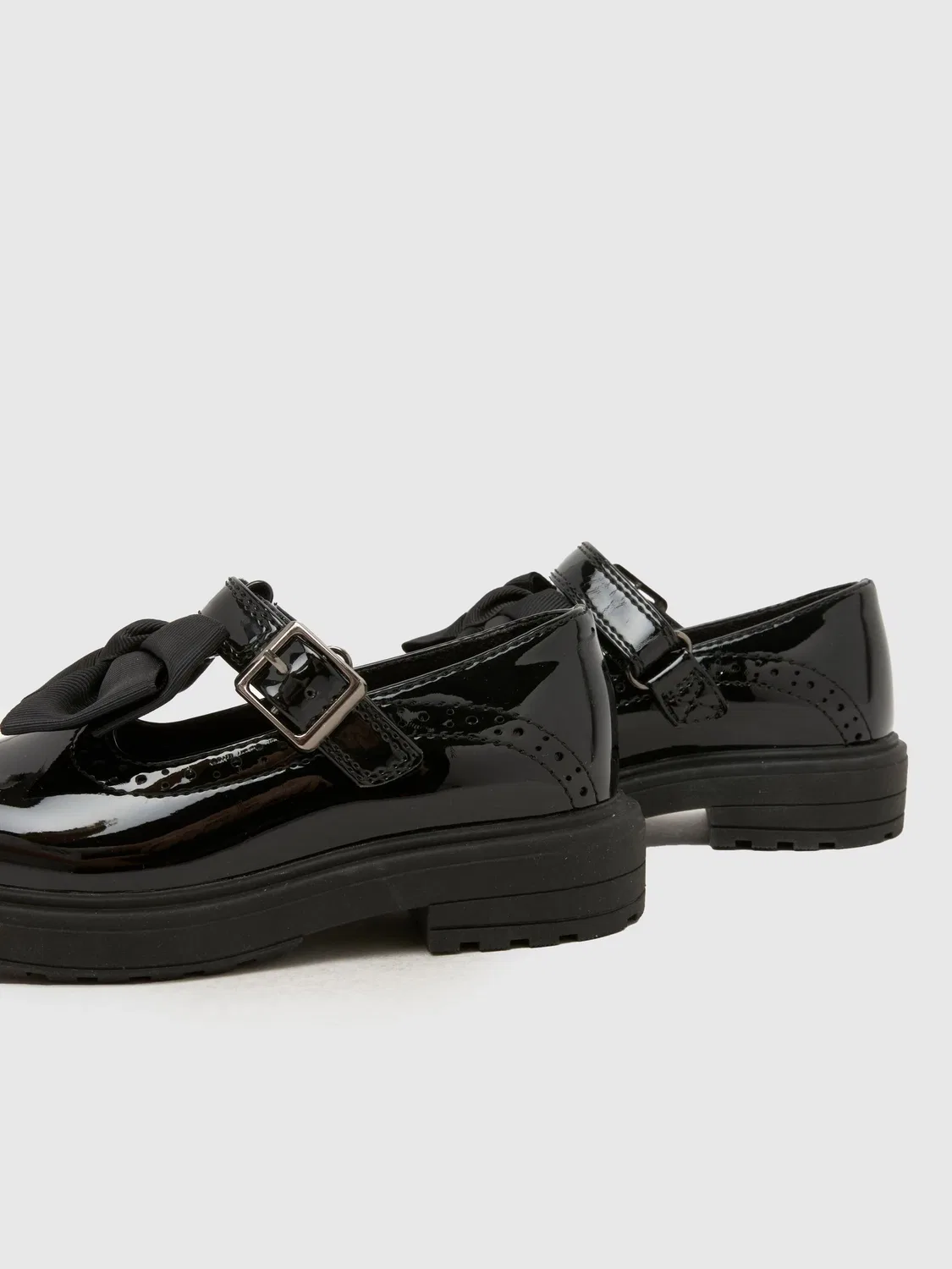 Туфли Loz Patent Bow T Bar Schuh, черные — фото 4