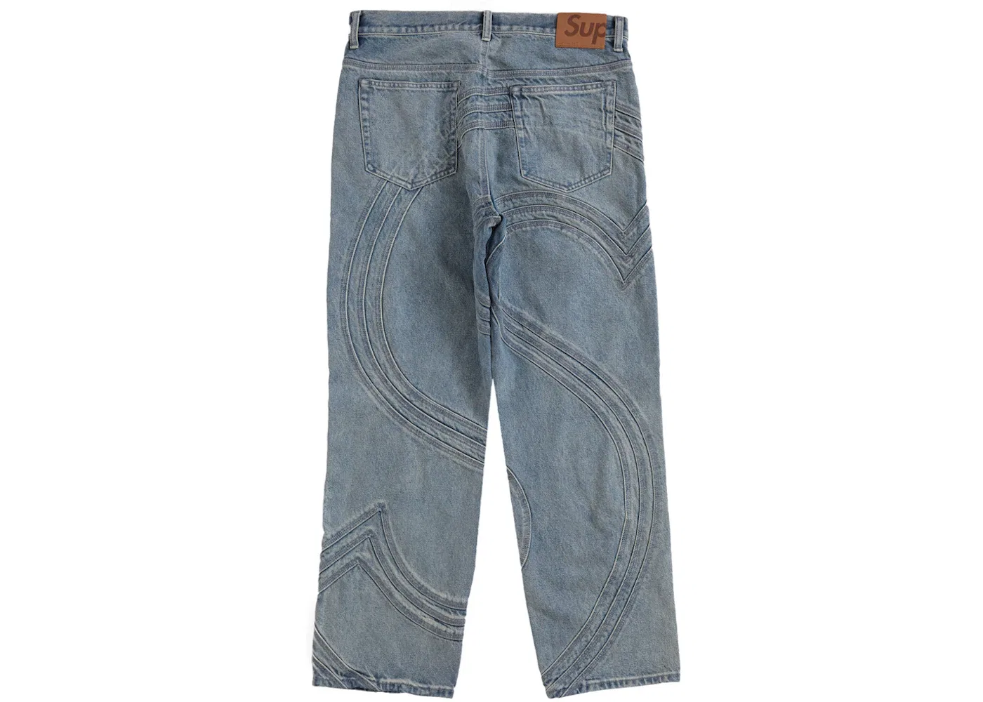 Мужские джинсы свободного кроя S Logo Supreme, Washed Blue — фото 2