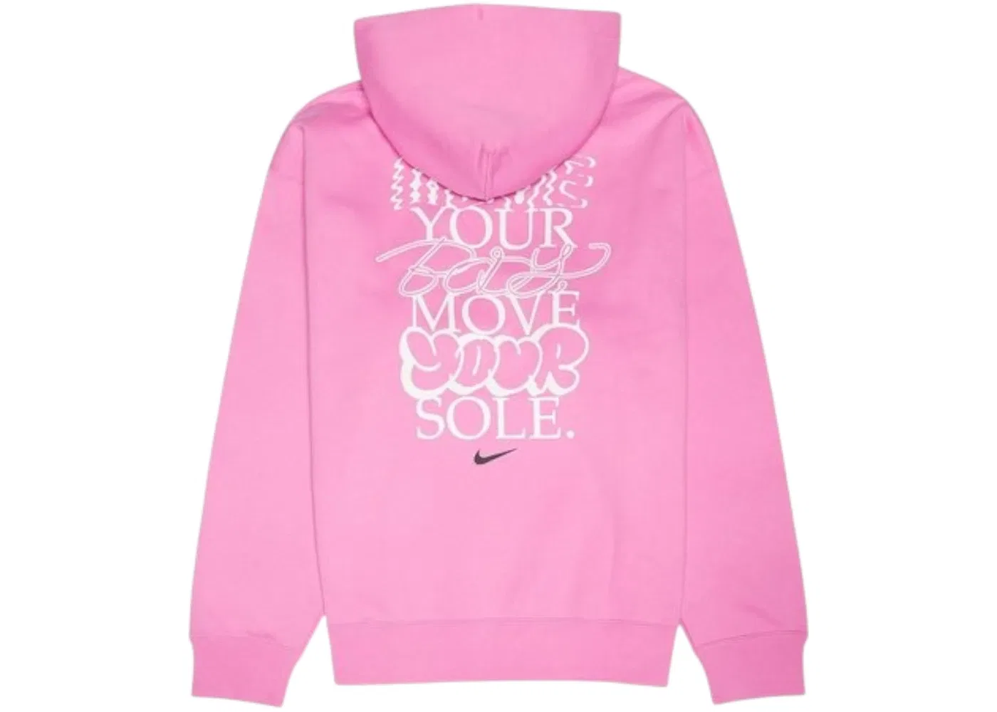 Мужской худи с длинным рукавом Solo Swoosh Fleece Pullover Nike, Playful Pink — фото 2
