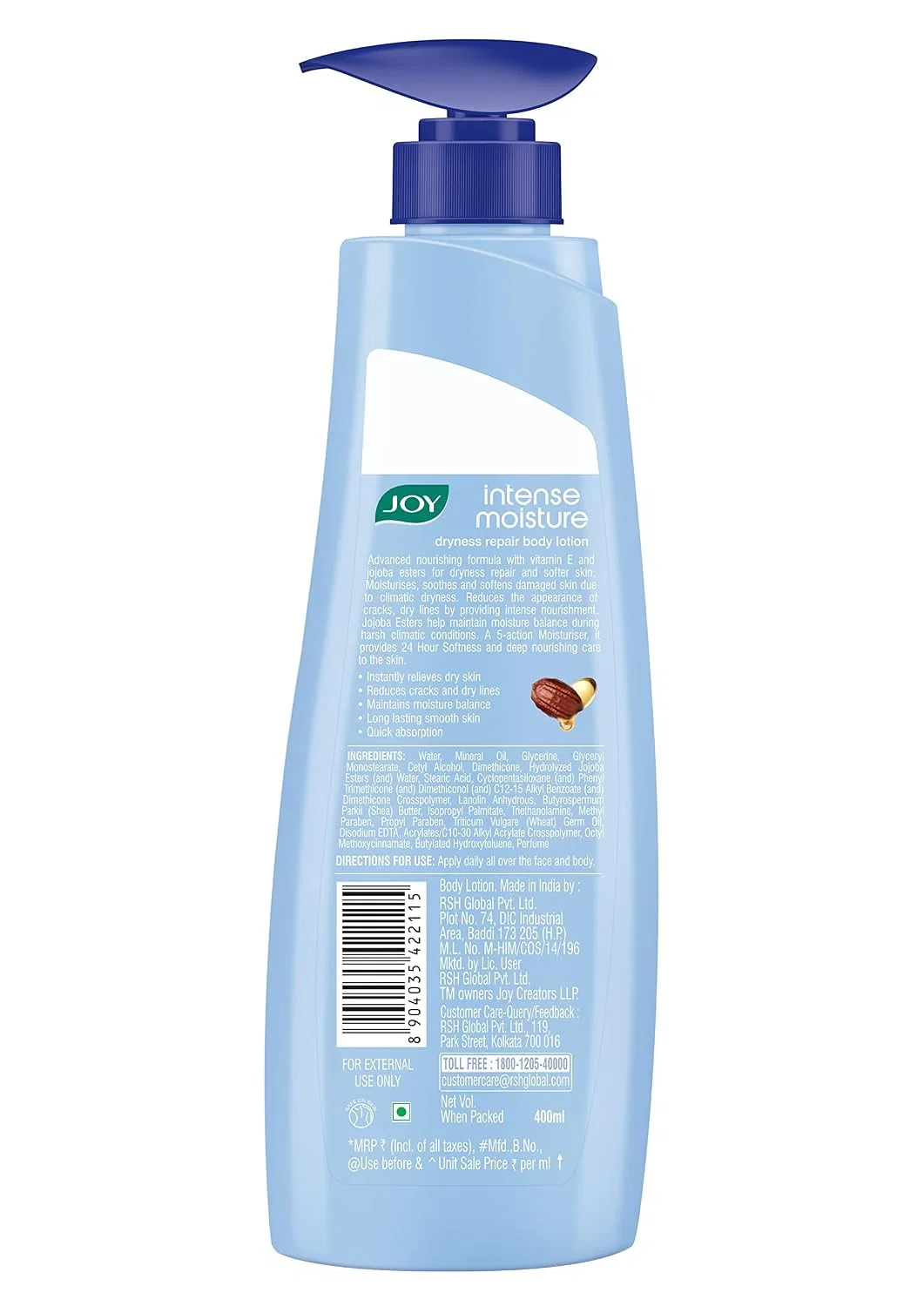 Лосьон для тела Intense Moisture Dryness Repair, Joy, 400 мл — фото 2