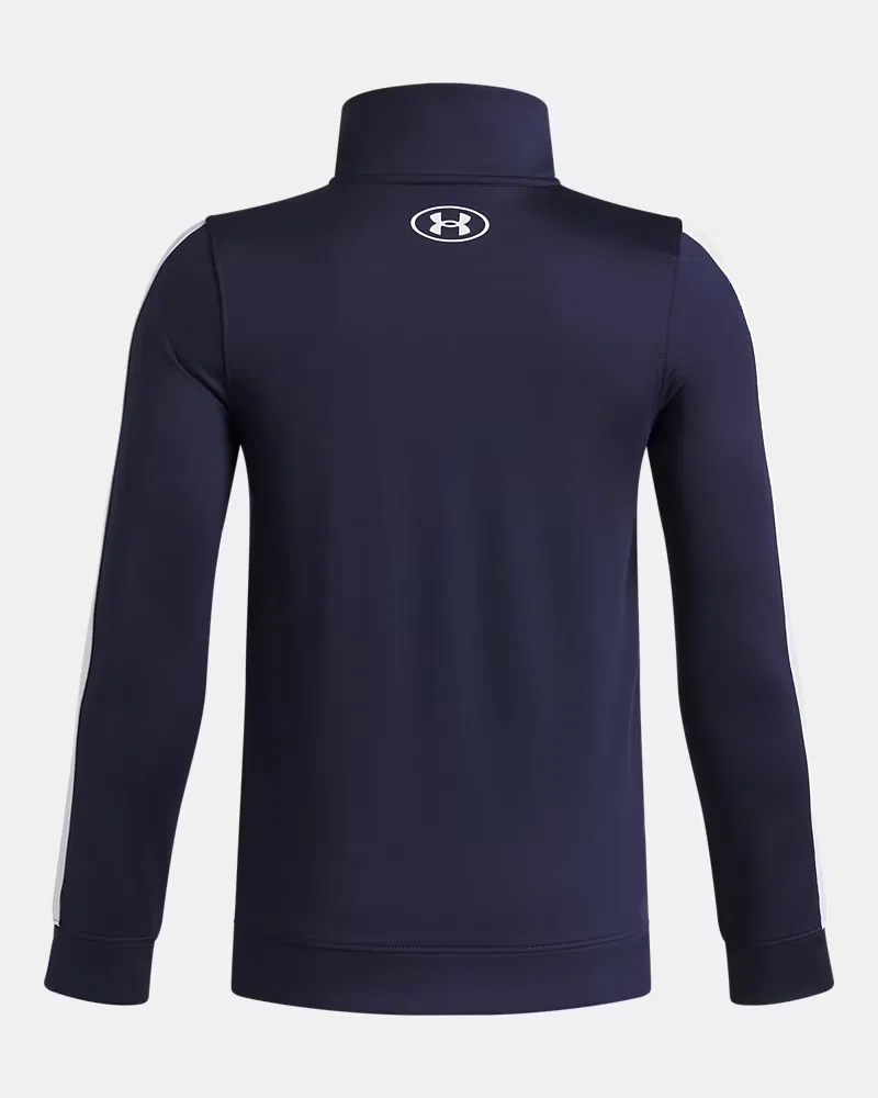 Куртка детская из мягкого трикотажа с начесом UA Pennant UnderArmour, Midnight Navy/White — фото 2