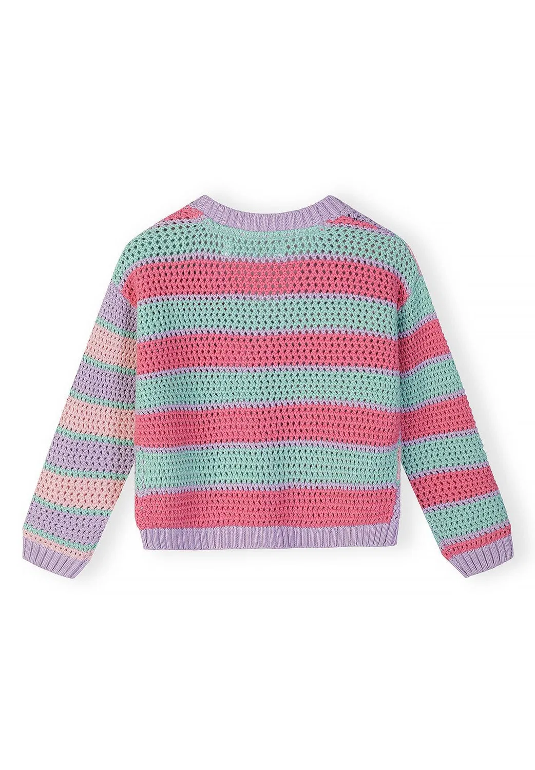 Кардиган вязаный 30KNIT107 Minoti, фиолетовый — фото 2