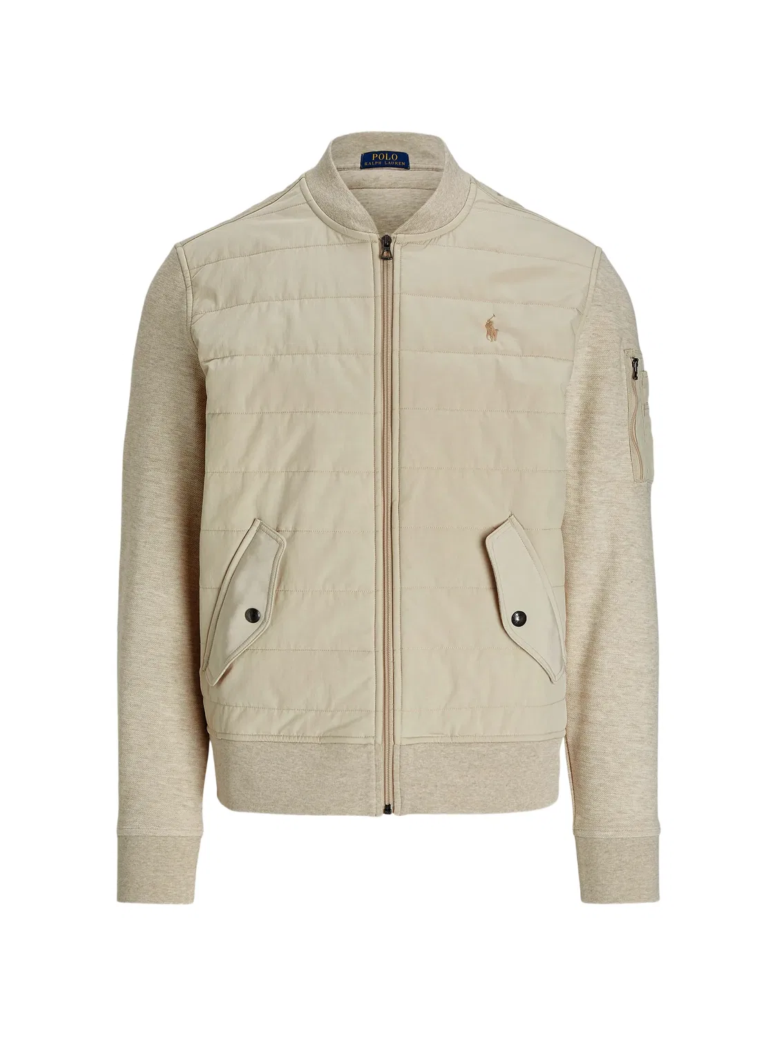 Пиджак со вставками Polo Ralph Lauren, нейтральные цвета