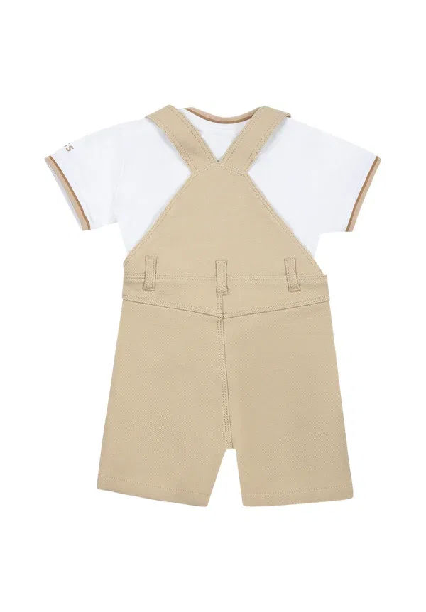 Детская футболка Boss Kidswear, бежевый — фото 4