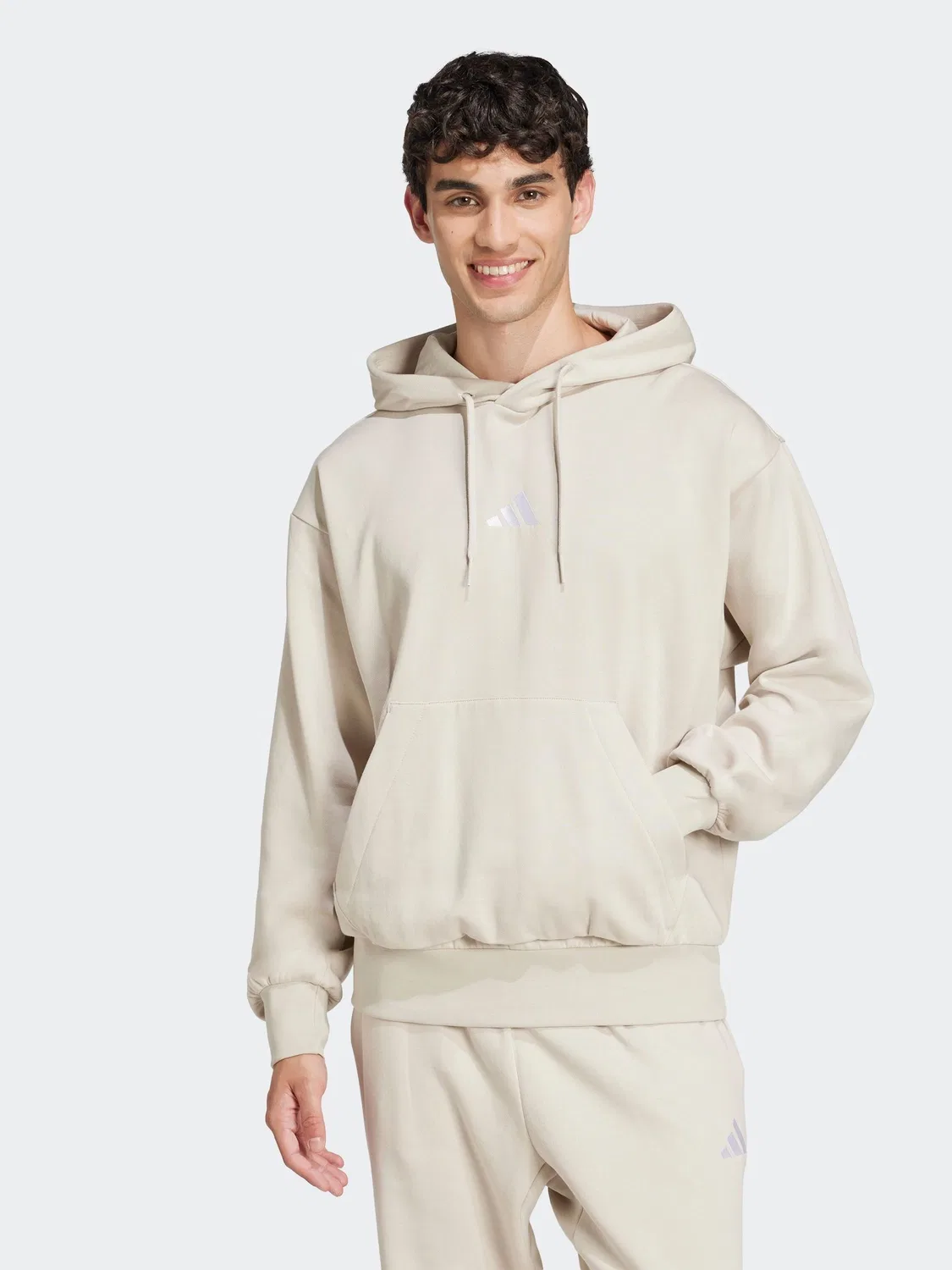 Худи флисовое adidas Essentials Feelcozy, бежевый