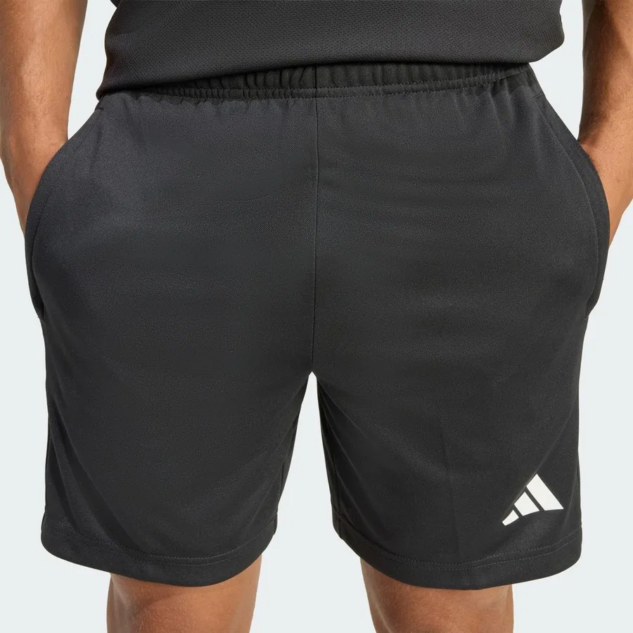 Шорты спортивные с принтом Climacool Sereno Cut 3-Stripes adidas, Черно-белый — фото 4