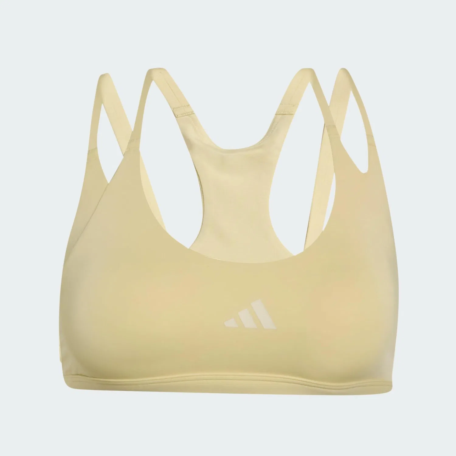 Женский спортивный бюстгальтер с легкой поддержкой Optime Workout Strappy Adidas, Gelb