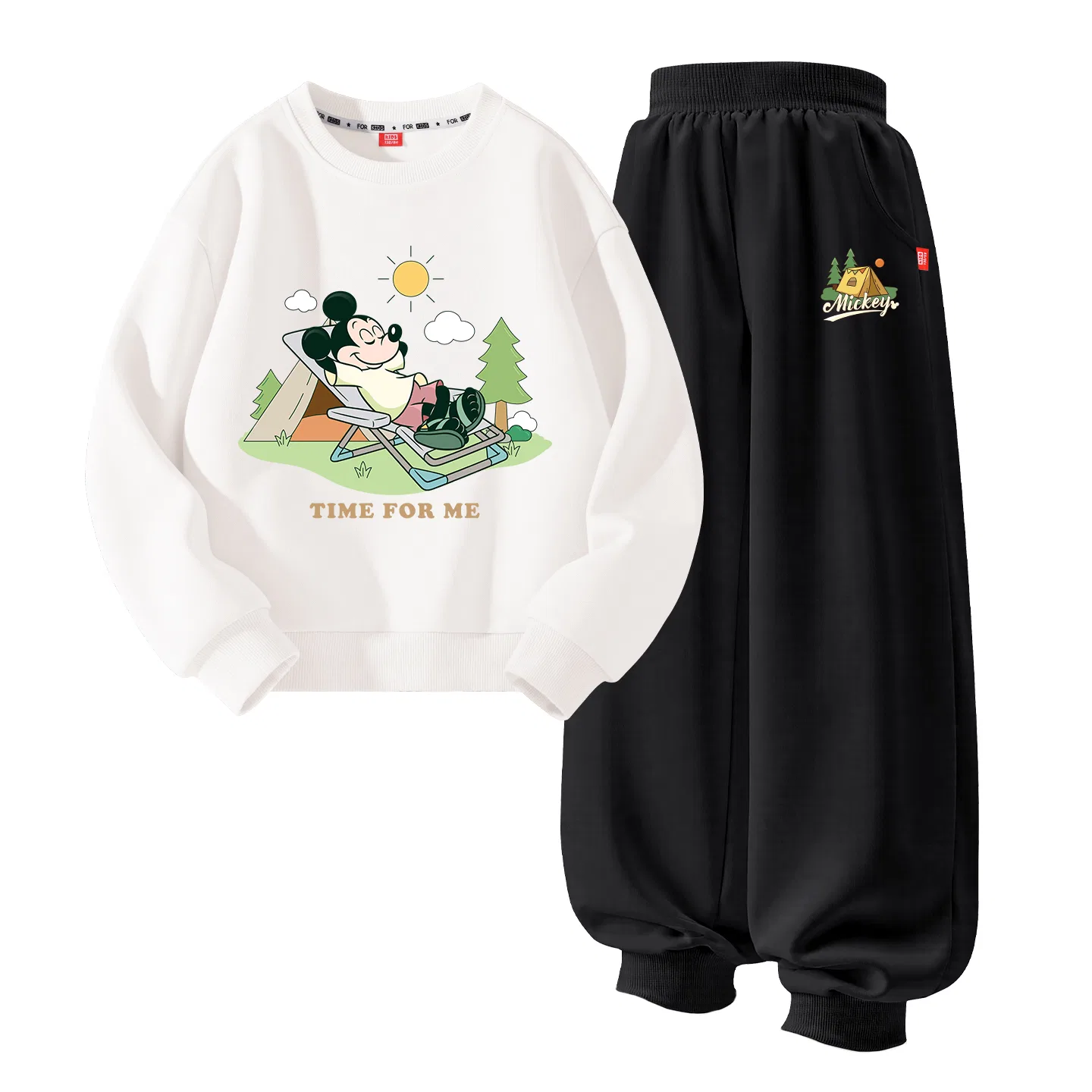 Детские спортивные костюмы Disney, Цвет Di Indulgent White+Di Tent K Black