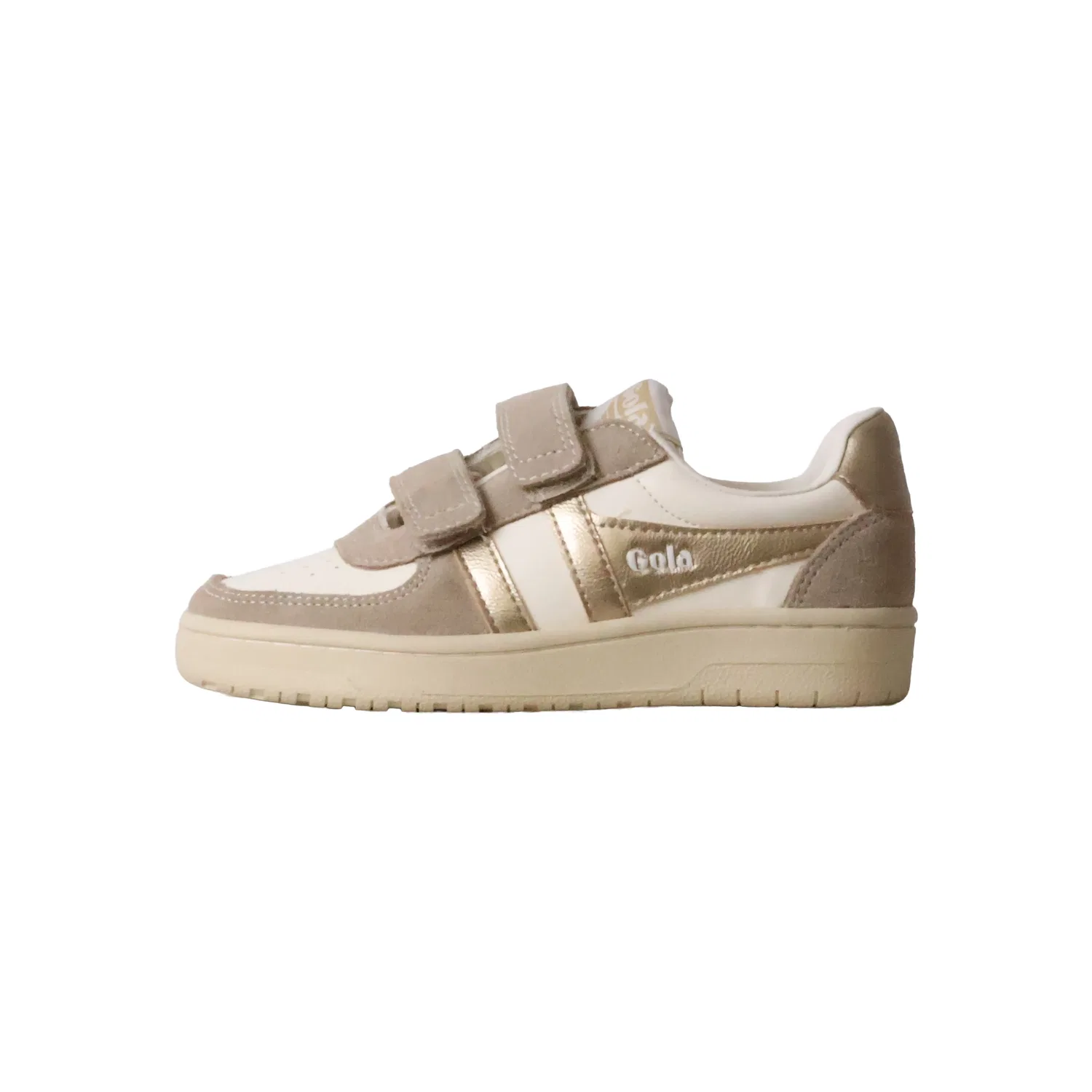 Кроссовки низкие детские из кожи Haw Mirror Strap Gola, белый