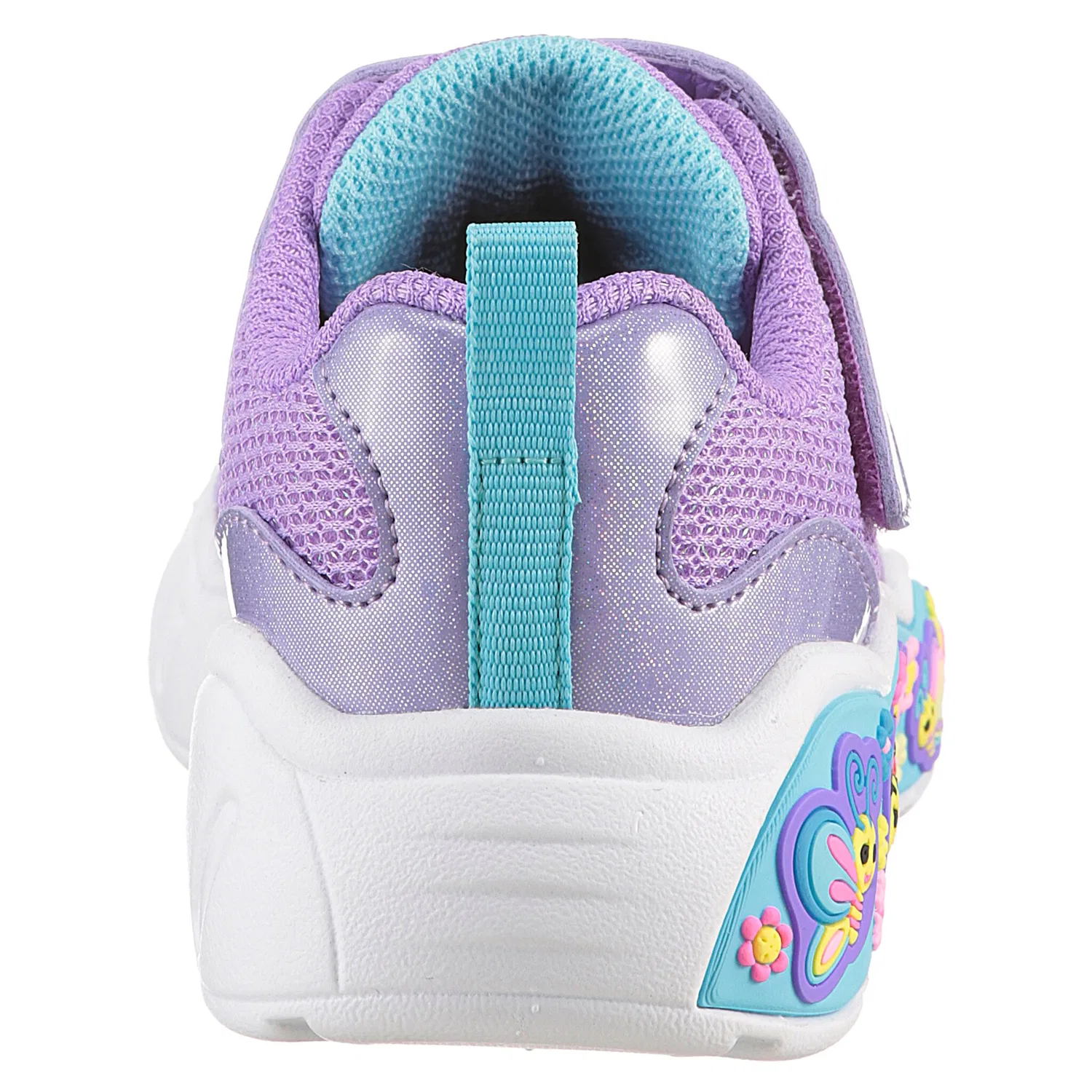 Детские кроссовки для первых шагов с разноцветными мотивами Skechers, Purple — фото 3