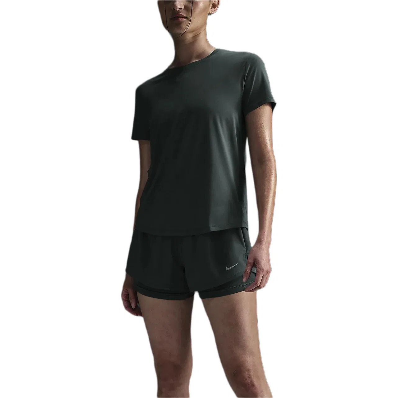Женская футболка с принтом Nike Dri Fit, Vintage Green/Black