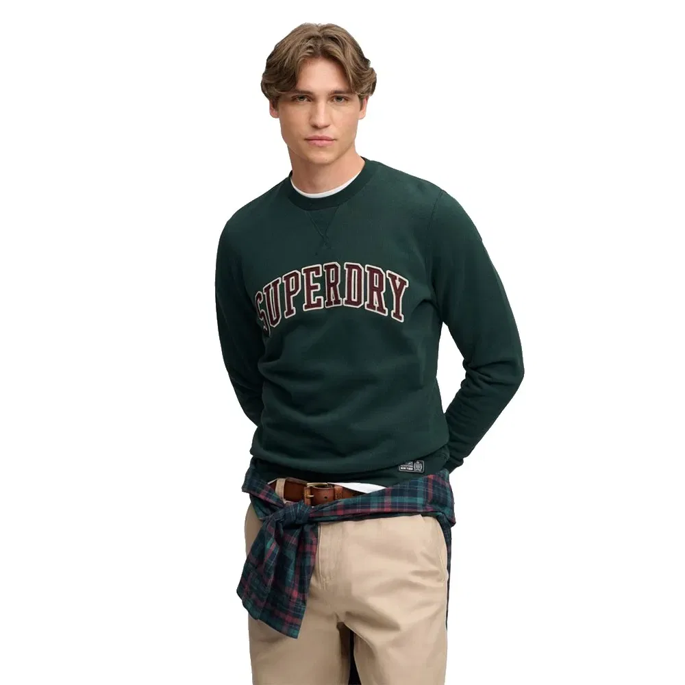 Мужской свитшот свободного кроя Athletic Applique Relaxed Superdry, Green