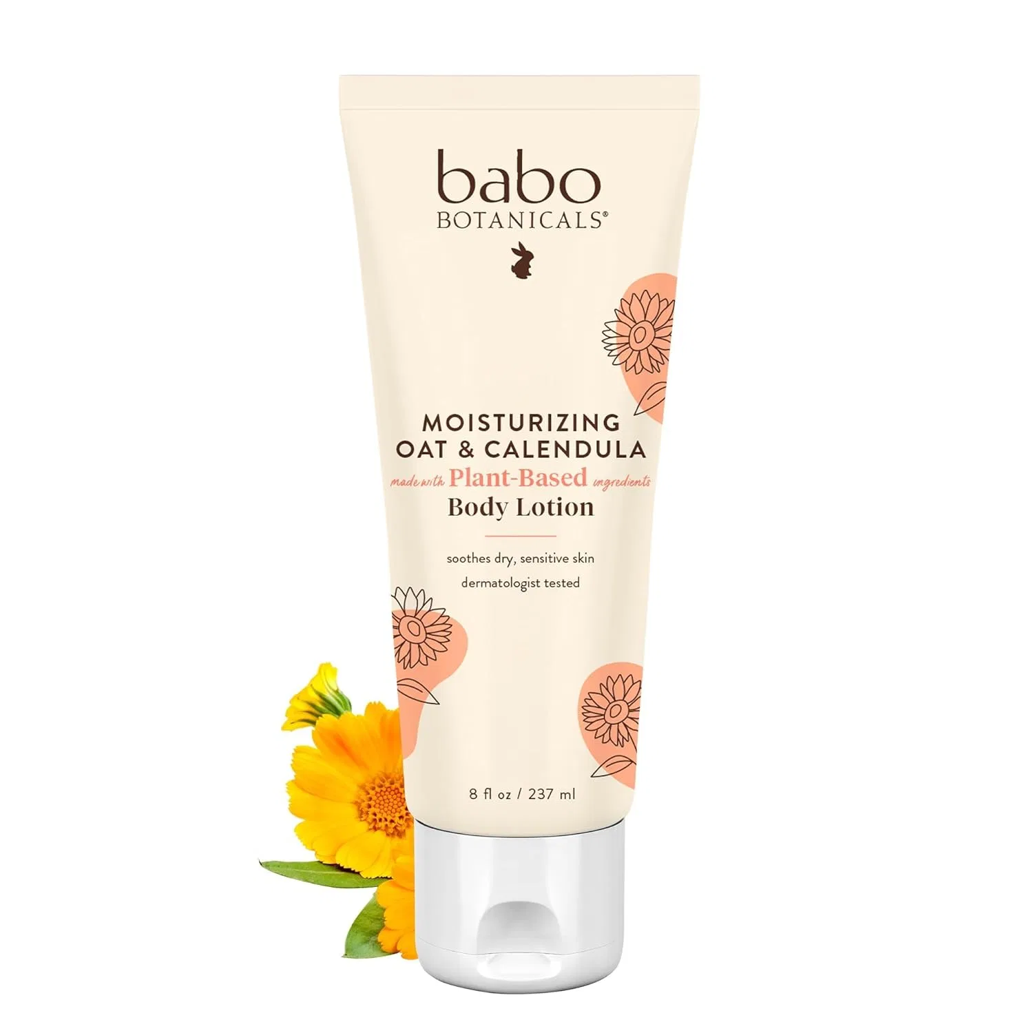 Лосьон для тела увлажняющий Babo Botanicals Oatmilk Calendula, 236.59 мл