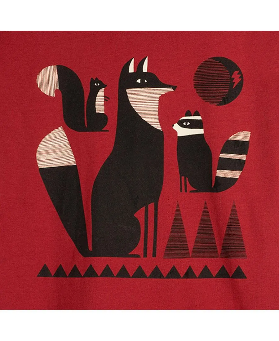 Комплект футболок с коротким рукавом для девочек, органический хлопок, Fair Trade, 2 шт Mightly, Forest Friends — фото 3