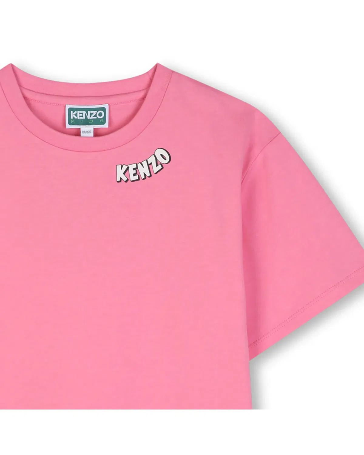 Детское платье для девочек хлопковое Kenzo Kids, Rosa — фото 2