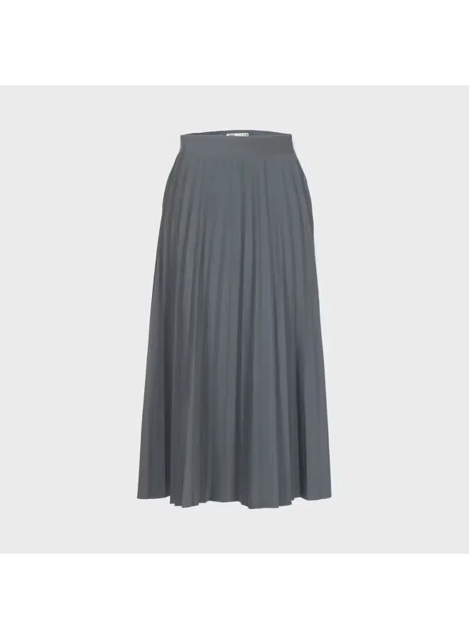 Юбка-миди с плиссировкой Zara, сине-серый — фото 2