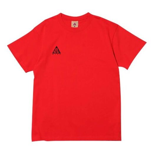 

Футболка acg small logo casual с коротким рукавом large red Nike, красный