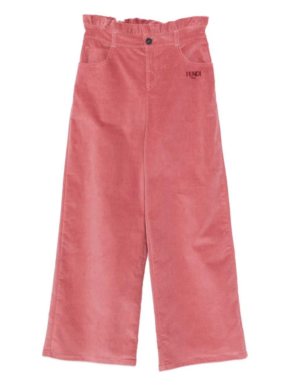 

Вельветовые брюки Fendi Kids, розовый