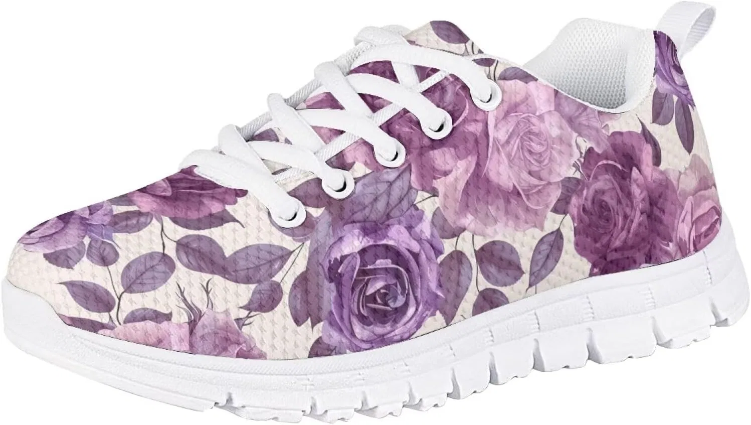 Детские кроссовки с белой подошвой Flashideas, Purple Rose